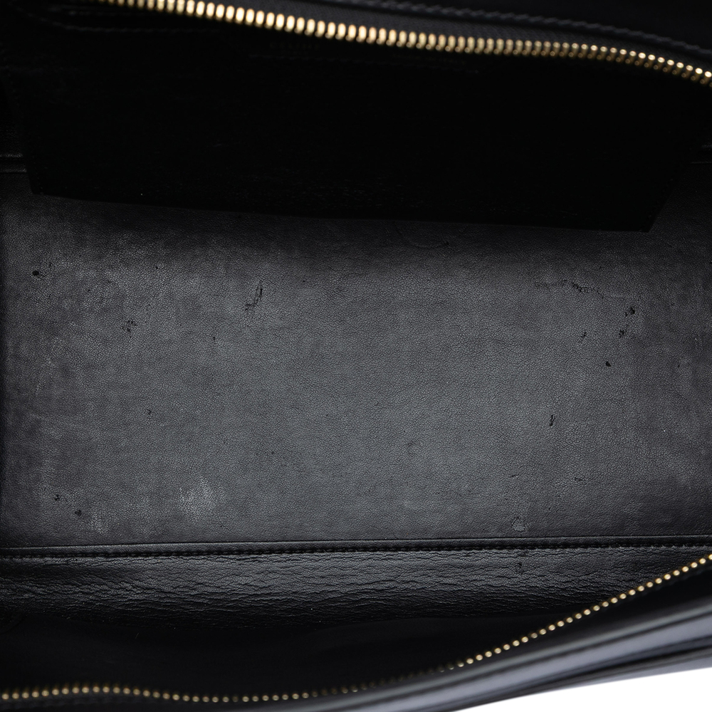 Pre-Loved Celine Medium Tricolor Calfskin and Suede Trapeze Satchel - Picture 4 of 7